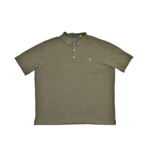 Polo Ralph Lauren Men's Green Polo Shirt Big & Tall Size 3XLT Pony Short Sleeve